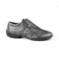 PortDance Men's Dance Shoe - Pietro Street Grey Leather