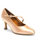 International Vakiotanssikenkä - ICS Round Toe S/S Diamante Flesh satin