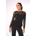 Intermezzo Dance shirt - 6649 Fiama Μαύρο