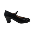 Begona Cervera Salon Correa Flamenco Shoe Black leather