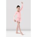 Bloch Long Sleeve Leotard with Chiffon Skirt - CL5309 Light pink