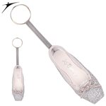 SoDanca So Danca - KCE 01G mini pointe shoe key ring Silver Glitter