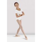 Bloch Short SLV Round Neck Leo - CL5402 White