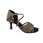 BDDance - 2383 ladie's latin dance shoe Golden Glitter