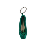 Sansha KRPS mini pointe shoe keyring Tummanvihreä