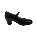 Begona Cervera Salon Correa Flamenco Shoe Black leather