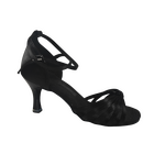 BDDance Latin dance shoe - 210 Black Satin