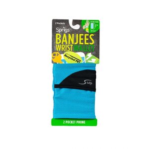 Banjees Wrist Wallet - Sport Mesh, tyrkysová, One size