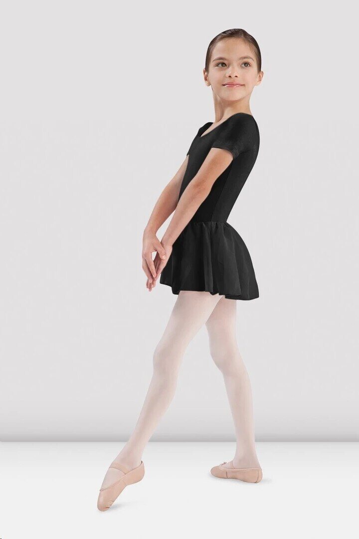 Bloch Short Slv Leo Chiffon Skirt - CL5342 Black