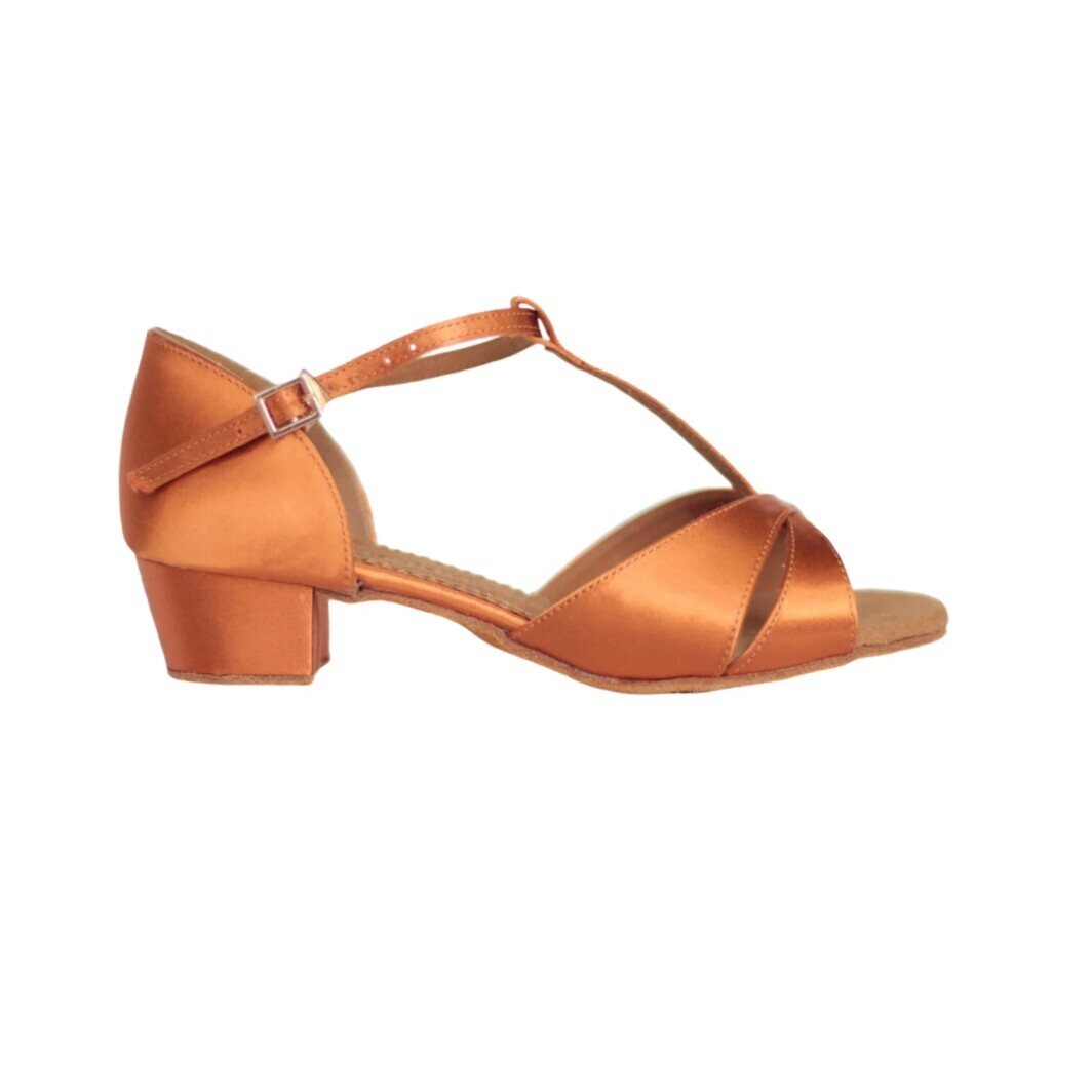 BDDance BDDance - 615 girls dance shoe Cuban Dark Tan #3