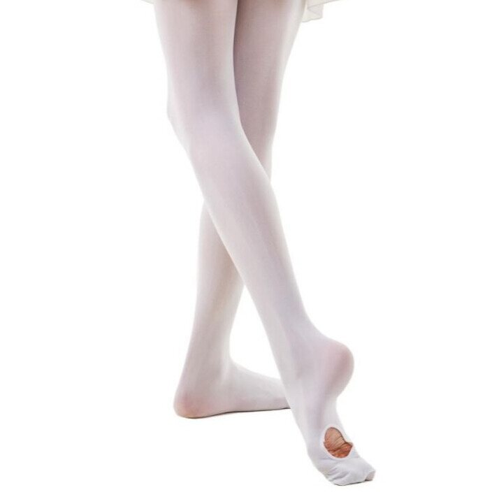 Sansha Pohja-aukolliset sukkahousut - T90AD Valkoinen