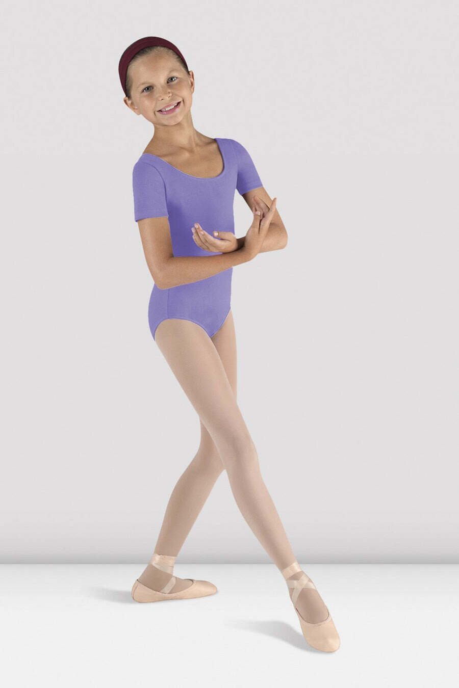 Bloch Lyhythihainen balettipuku lapsille - CL5402 Laventeli